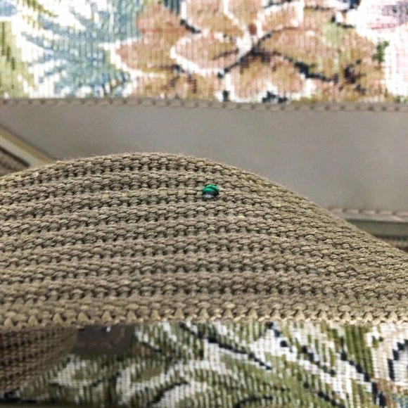 Vintage 80s Jordache floral tapestry carpet bag carry on luggage weekender - Picture 8 of 11